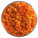 Bullseye-Fritten / Kr�sel #-0125-03 - orange-opal, grob