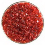 Bullseye-Fritten / Kr�sel C #-1122-03 - rot-transparent, grob