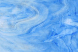 WISSMACH B - 170-L, Opalescentglas - Tiffanyglas, hellblau, wenig amber, wei�opal marm.