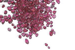 Glasgranulat - amethyst (rotviolett), 3-6mm