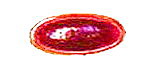 Antik-Muggel oval 34 x 17mm - rot