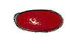 Antik-Muggel oval 38 x 20mm - dunkelrot