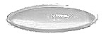 Antik-Muggel oval 43 x 16mm - kristall / farblos