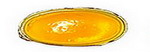 Antik-Muggel oval - flach, 45 x 19mm - bernstein / amber