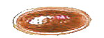 Antik-Muggel oval 45 x 19mm - dunkelbernstein / dunkel-amber