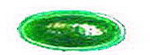 Antik-Muggel oval - flach, 45 x 19mm - gr�n