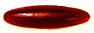 Antik-Muggel oval 79 x 19mm - dunkel-rot