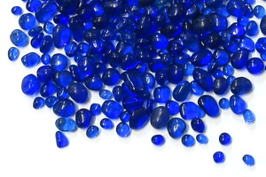 Glasgranulat - blau, kobaltblau, 3-6mm
