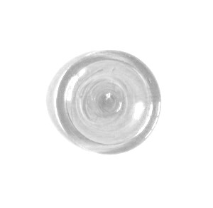 mundgeblasene Butze - farblos ( wei� in der Glasersprache), ca 5cm Durchmesser
