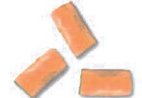 Smalten - Glasmosaiksteinchen - orange-coralle - ( DI-I-M83 )