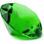Glasdiamant grün, ca 80mm / 8cm Durchm.