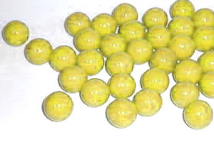 Glasmurmeln 16mm gelb-opak (GH)