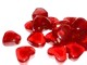 Glasherzen aus rotem Farbglas - ca25mm - einzeln oder günstig im kg-Beutel