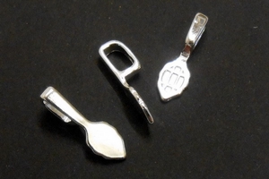 Aufh�nge�se BLATT, gross - mit 925er Sterlingsilber versi. - Pr. ab 5 St.