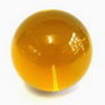 Kristallglaskugel 90mm amber - bernstein