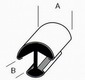 Laternenprofil NS - 8mm x 4,5mm - rund , ( 120� ) - mtr-Preis ab 2 m