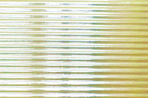 Ornamentglas - LINIENGLAS, blass-gelblich