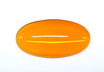 Glasmuggel oval, ca 36x19mm - orange