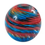 Glaskugel - Paperweight MULTICOLOR-WIRBEL - mittel - ca 7cm
