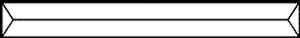 Bevel 1,5x12 Pencil-Bevel 1,5x12 = ca 3,8cm x 30cm #-105 12