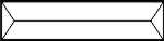 Bevel 1,5x6 Pencil-Bevel 1,5x6 = ca 3,8cm x 15cm #-105 06
