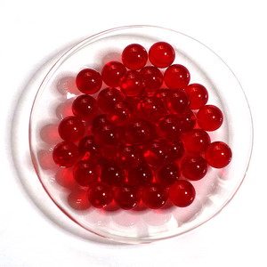 Glaskugeln / Glasperlen - rot, 10mm