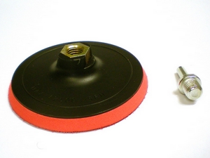 Schleifteller 125mm, elastischer Teller, Klettbefestigung