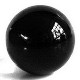 Kristallglaskugel 80mm schwarz