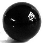 Kristallglaskugel 90mm schwarz