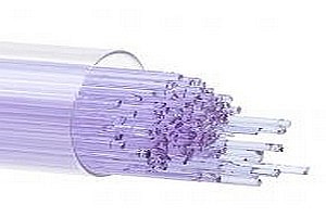 Bullseye Stringer E, ca 1mm, 1442 F - neon-lavendel-transparent